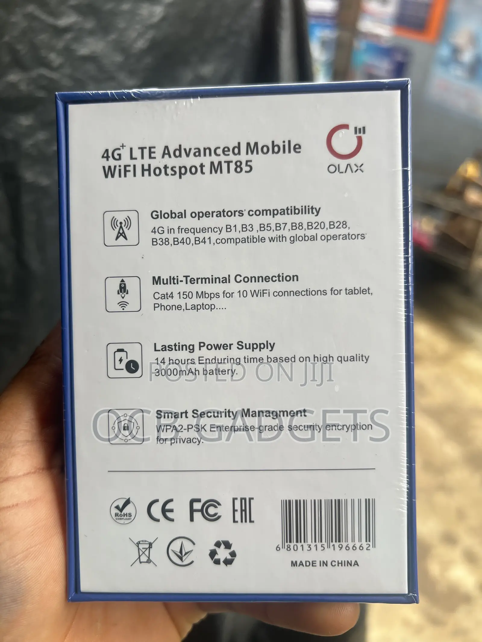 Olax Mt85 Lte Advanced Mobile Wifi