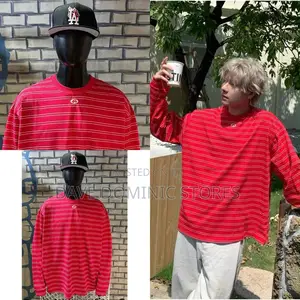 Premium Luxury Stripe Long-Sleeve Now Available in Store.