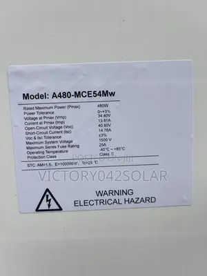 480w Solar Panel Mono Available