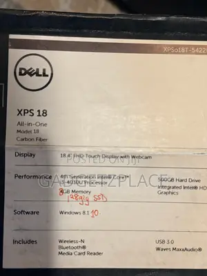 Desktop Computer Dell XPS 8GB Intel Core i3 HDD+SSD 512GB