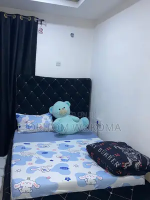 Bed and Bed Frame With Side Stool