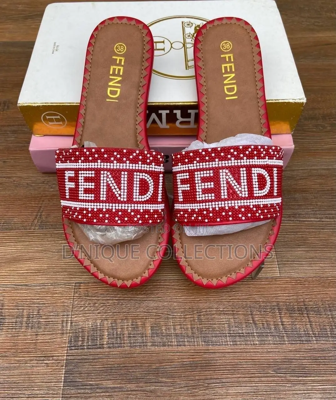 Fendi Bead Slippers