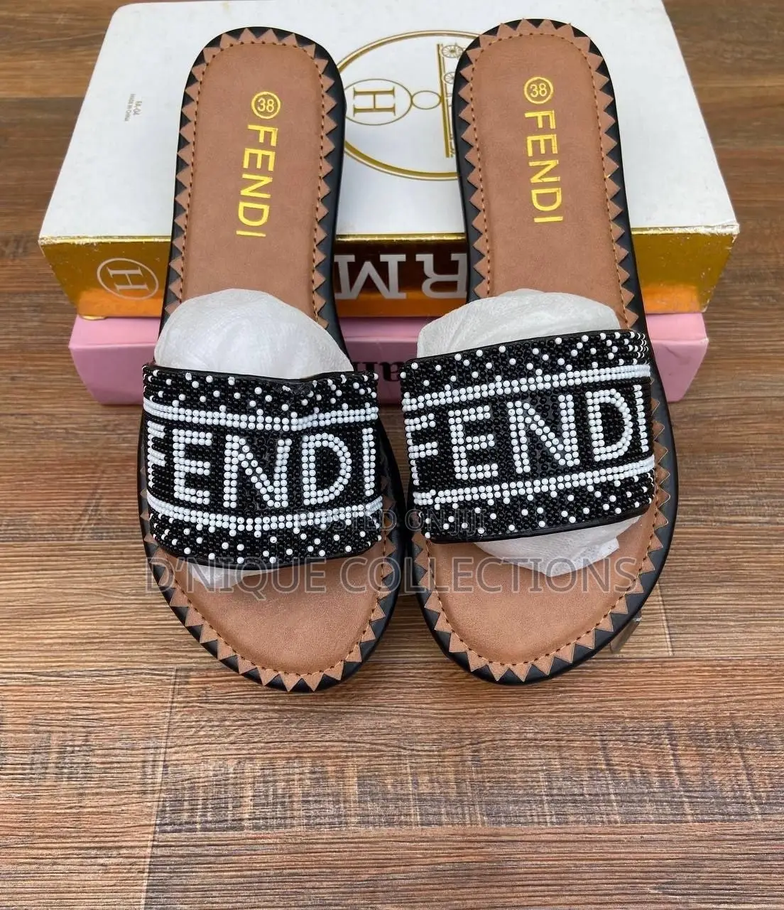 Fendi Bead Slippers
