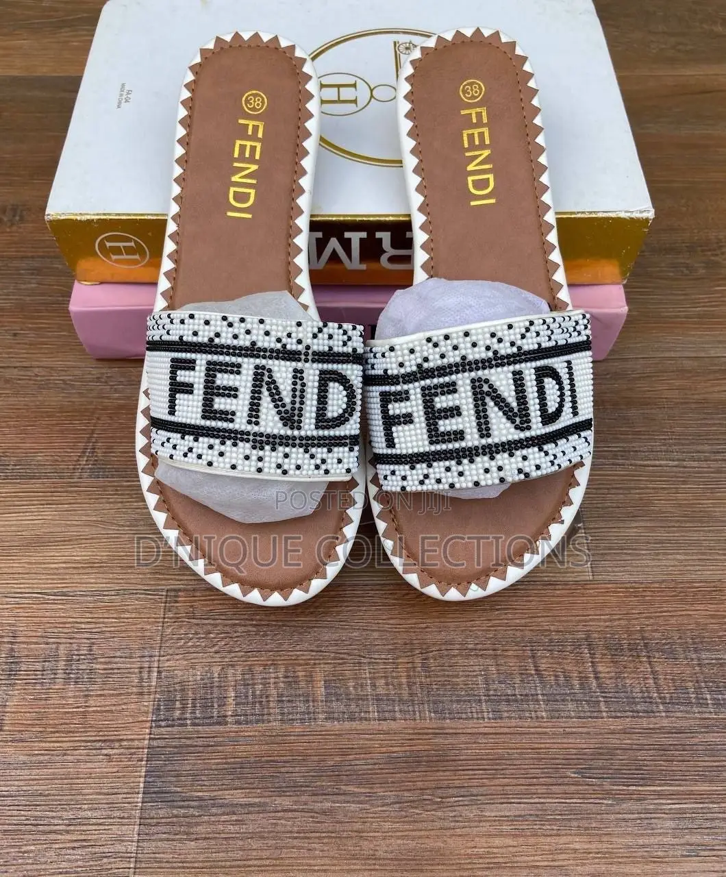 Fendi Bead Slippers