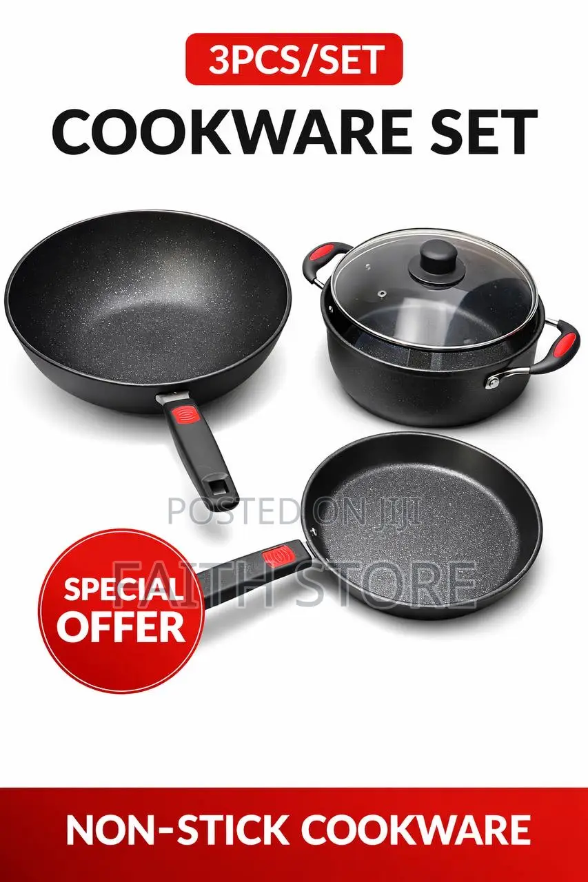 3pcs/Set Quality Non-Stick Cookware Set
