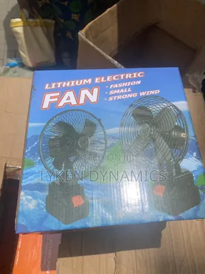Lithium Battery Fan With Two Batteries