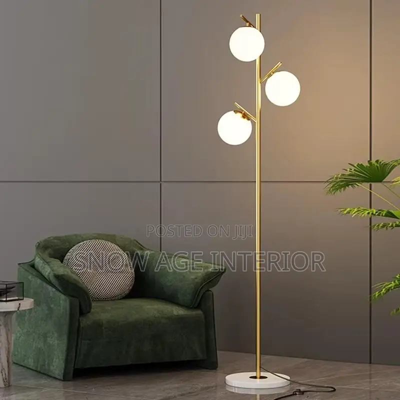 Modern Gold Globe Floor Lamp
