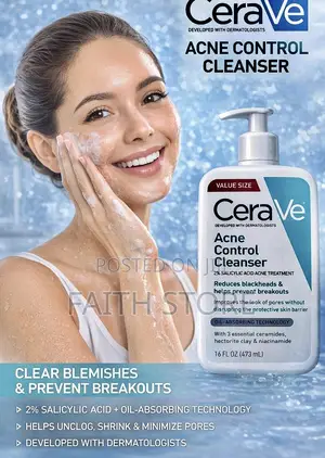 Cerave Acne Control Cleanser (473 Ml) - Biggest Size