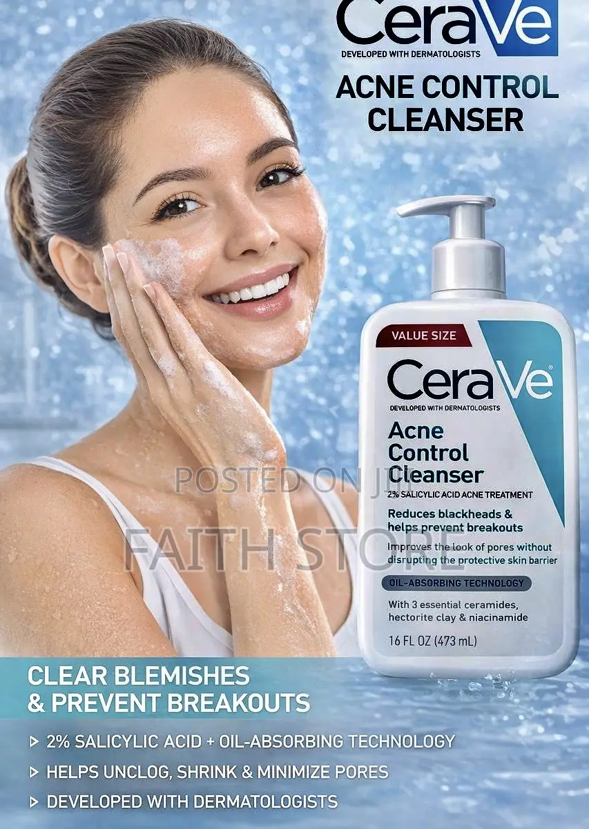 Cerave Acne Control Cleanser (473 Ml) - Biggest Size