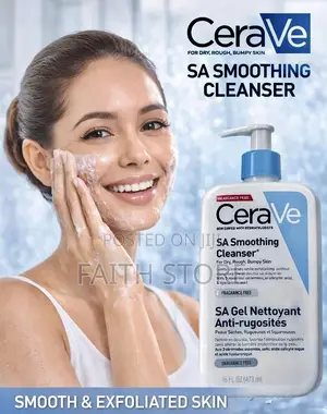 Cerave Sa Smoothing Cleanser (473 Ml) - Biggest Size