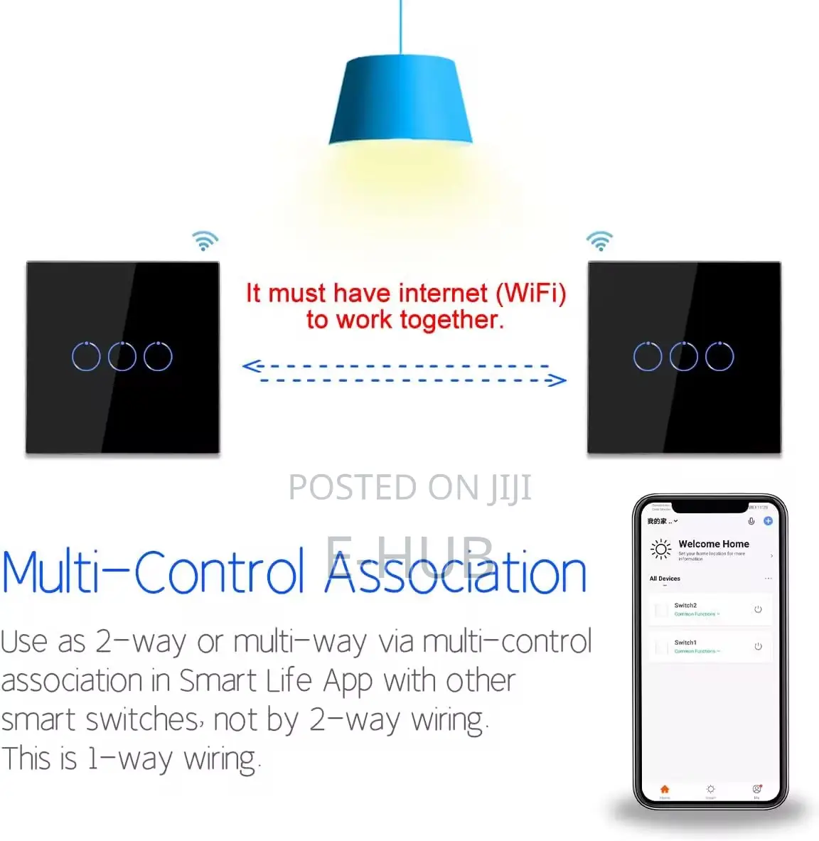 Black Wifi Switch