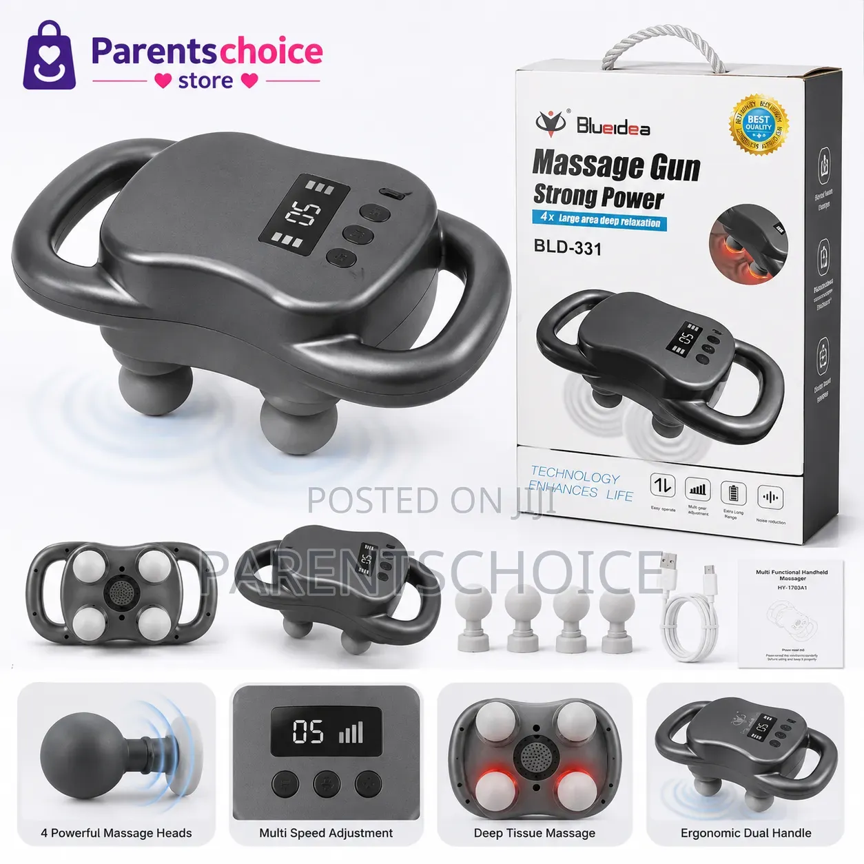 Blueidea Massage Gun Strong Power (Bld-331)