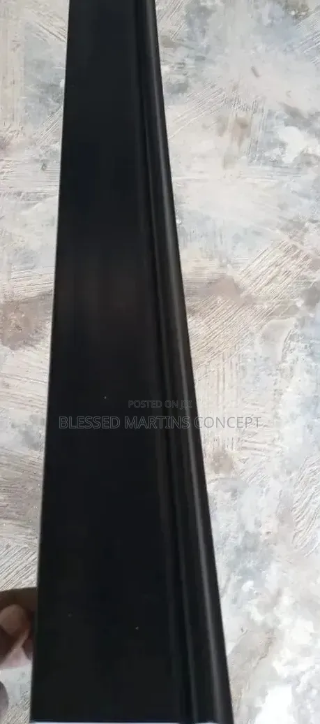 8ft Length Black Plastic Edge Skirting(Cornice)