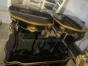 Modern Centre Table With 2 Sides Stool
