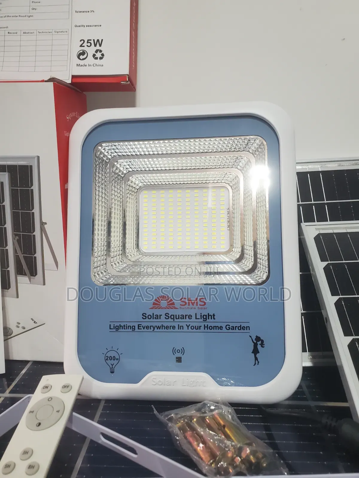 SMS 200w All in One Solar Flood Light