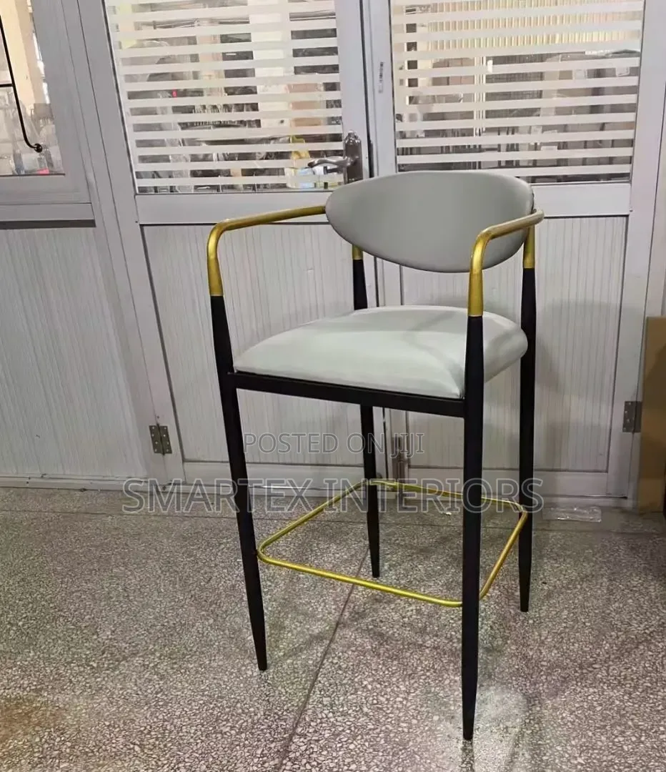 Imported Quality Gold Arm High Barstool