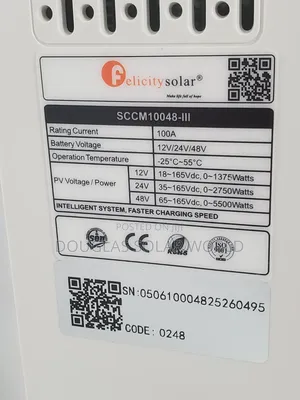 Felicity Solar 100a MPPT Charge Controller