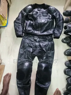 Up And Down Leather Jacket And Trousers