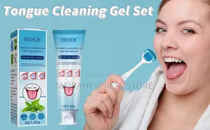 Tongue Cleaning Gel Set for Adults and Kids.