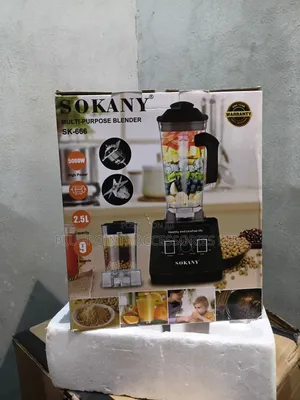 Sokany Blender 2.5liters 5000watts+ Free Delivery Today Only