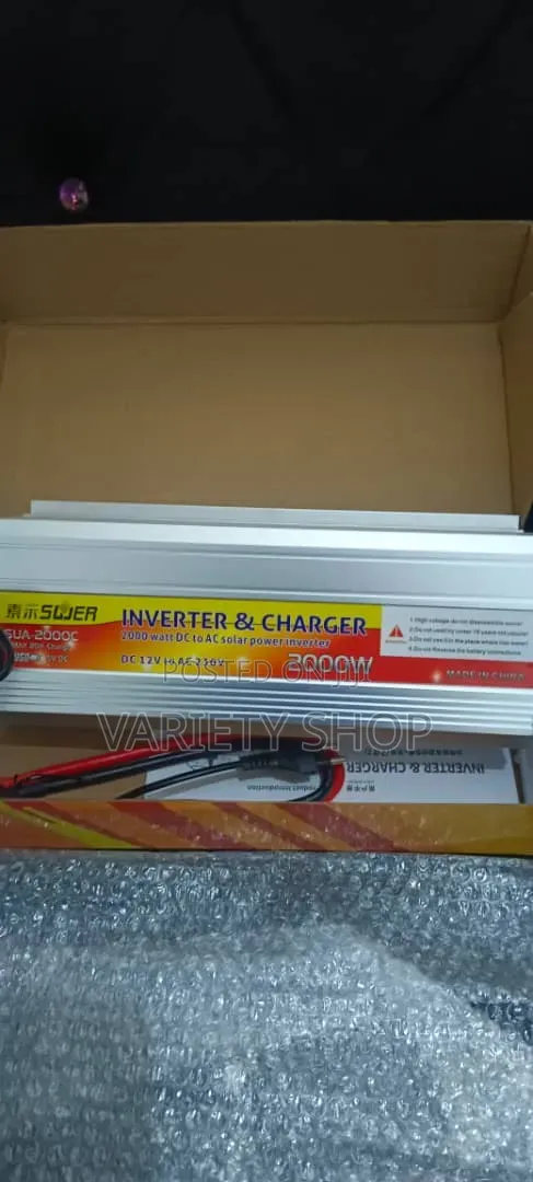 Solar Power Inverter 2000w With 20a Inbuilt Charger