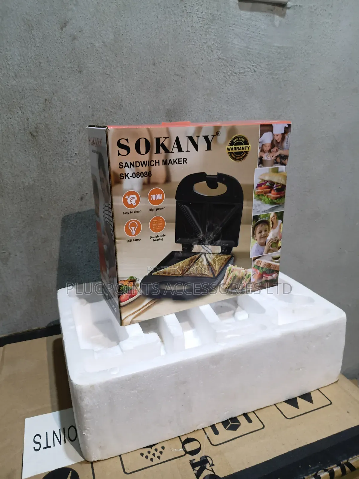 Sokany Sandwich Maker/Toaster 2slice