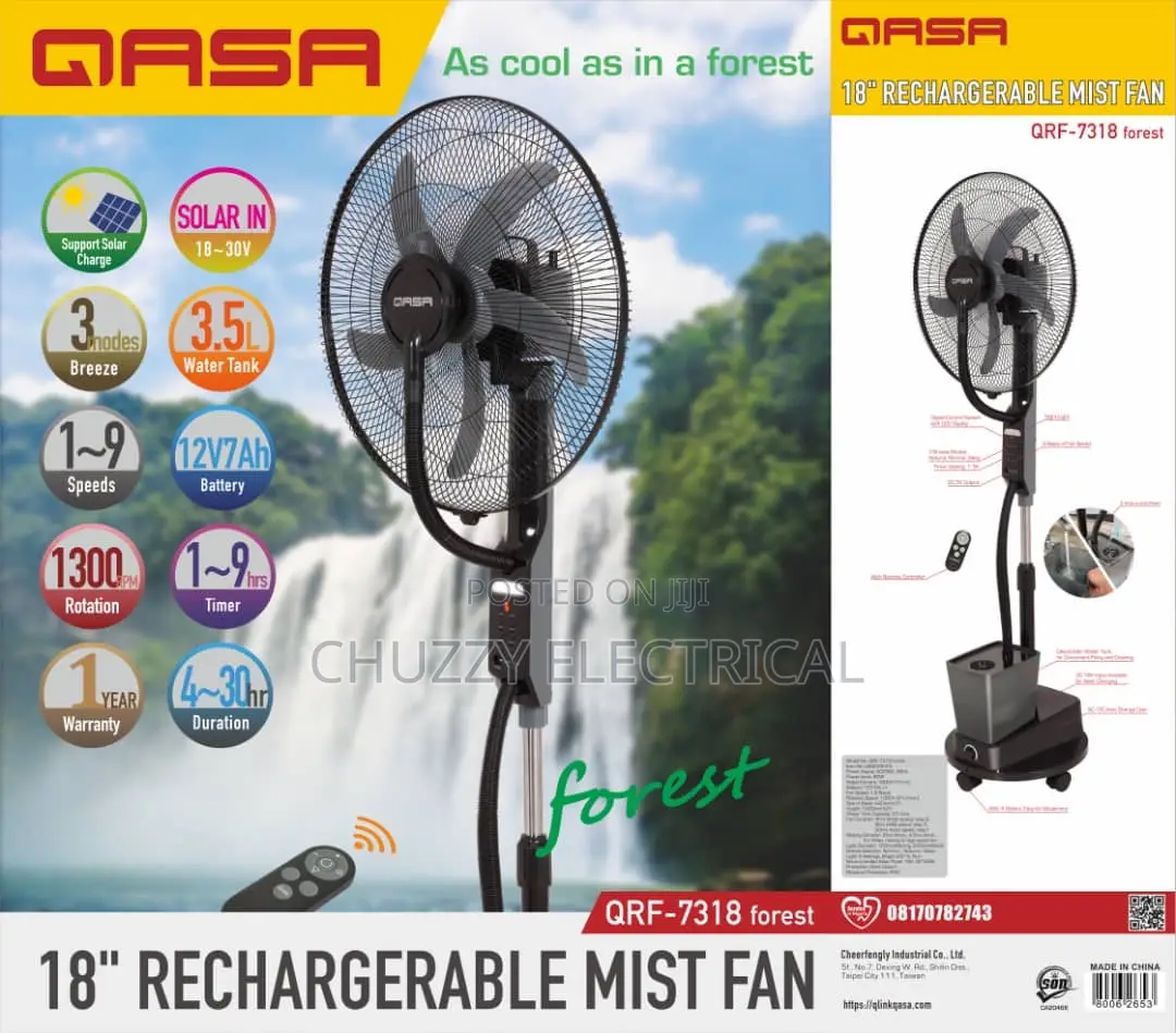 Rechargeable Mist Fan