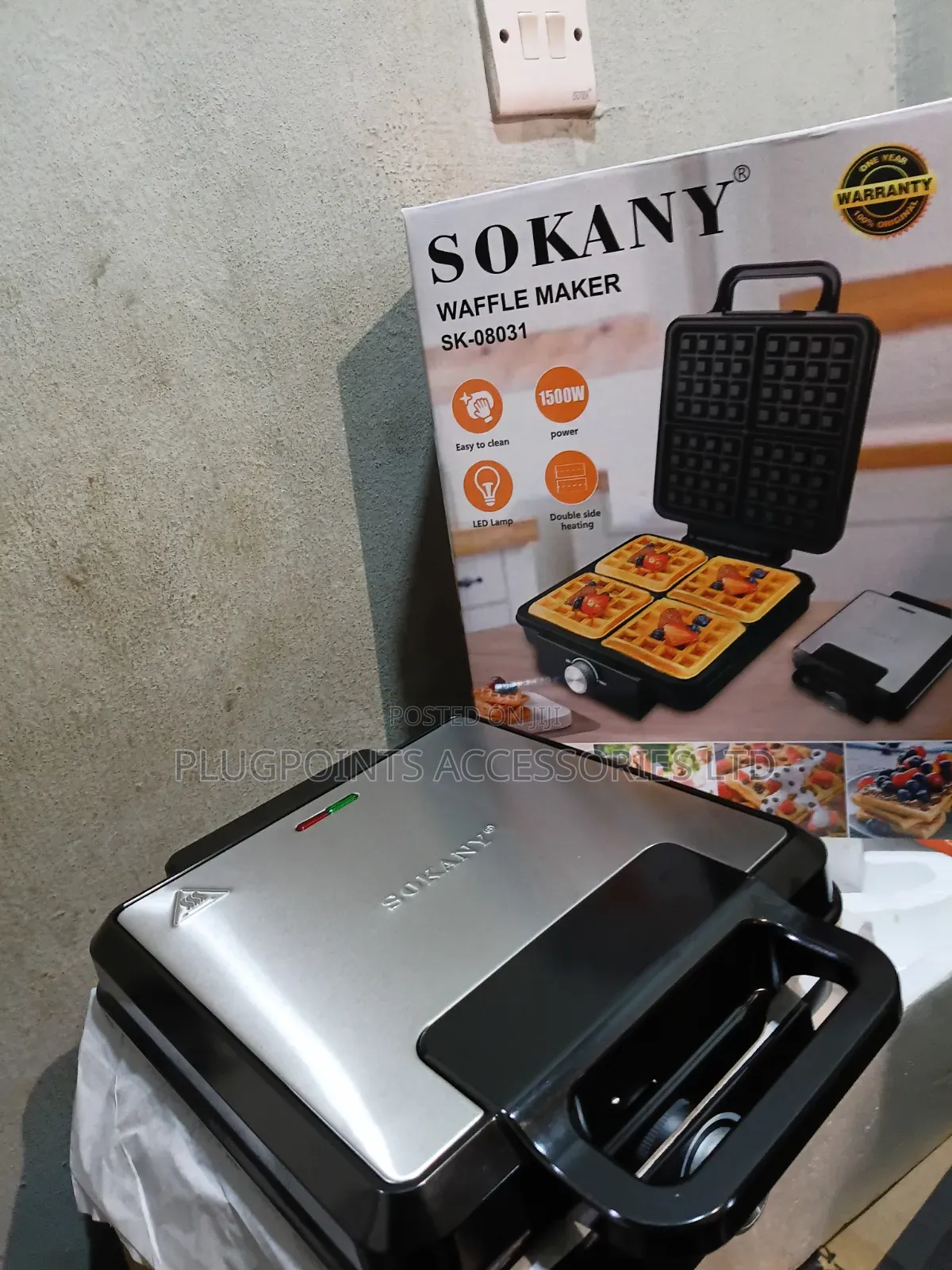 Sokany Waffle Maker 4 Way+Free Delivery Today Only