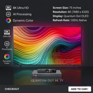 LG TV Nanocell 75 Inch Nano80t6a Smart