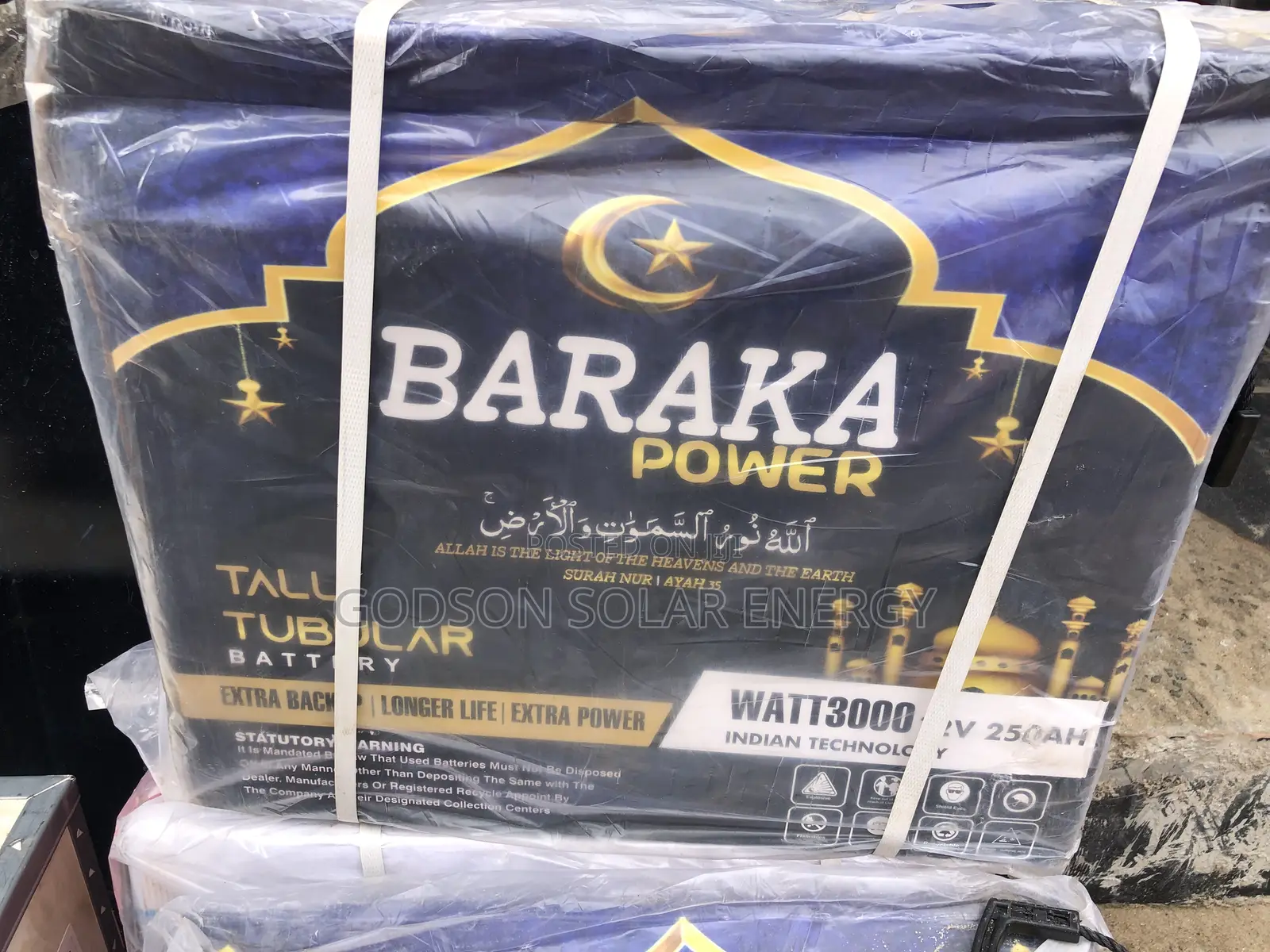 Baraka Power Solar Tubular Battery
