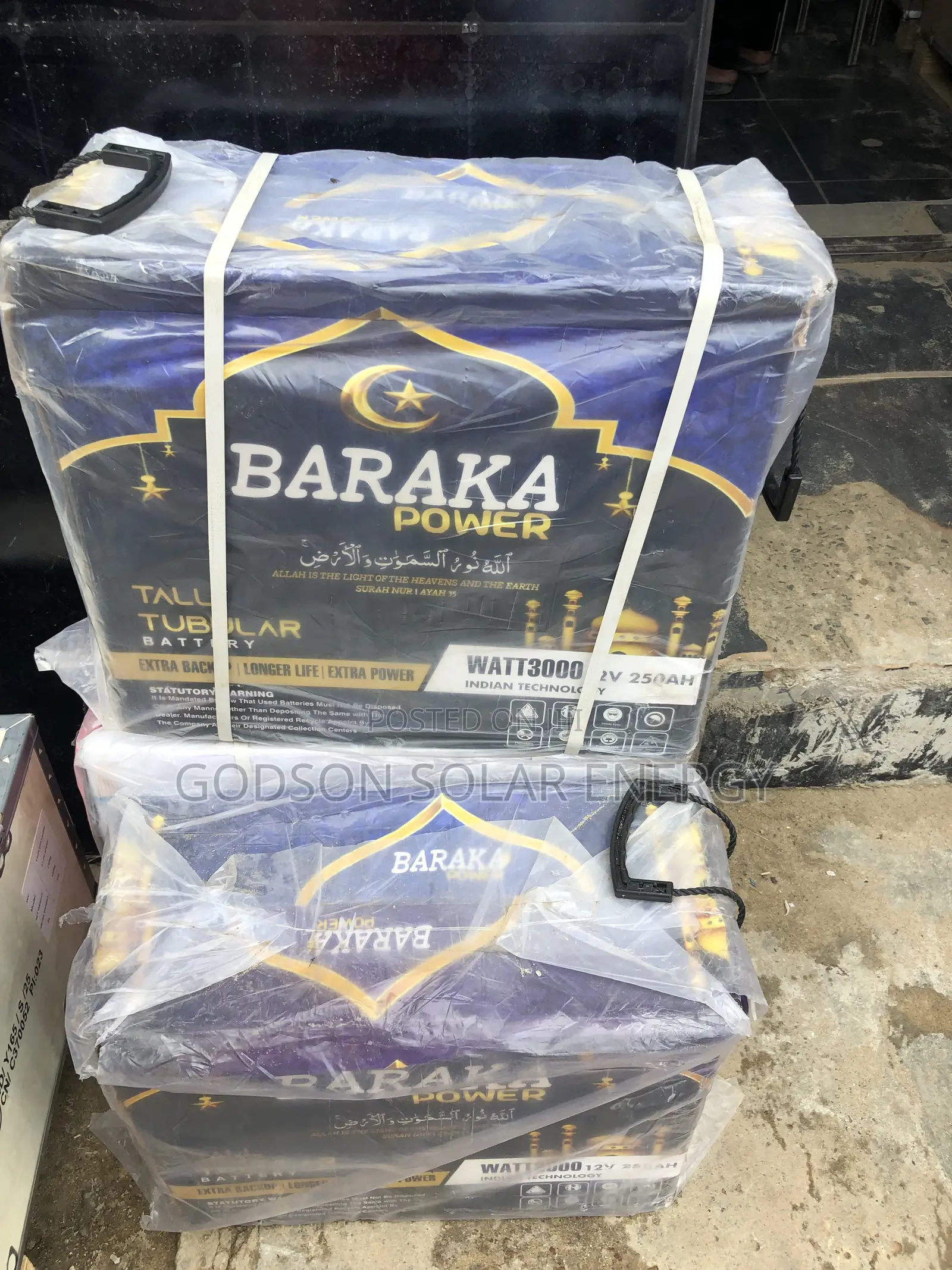 Baraka Power Solar Tubular Battery