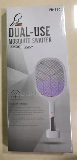 Rechargeable Mosquito Swatter 3000v With Charging Base Fb-880