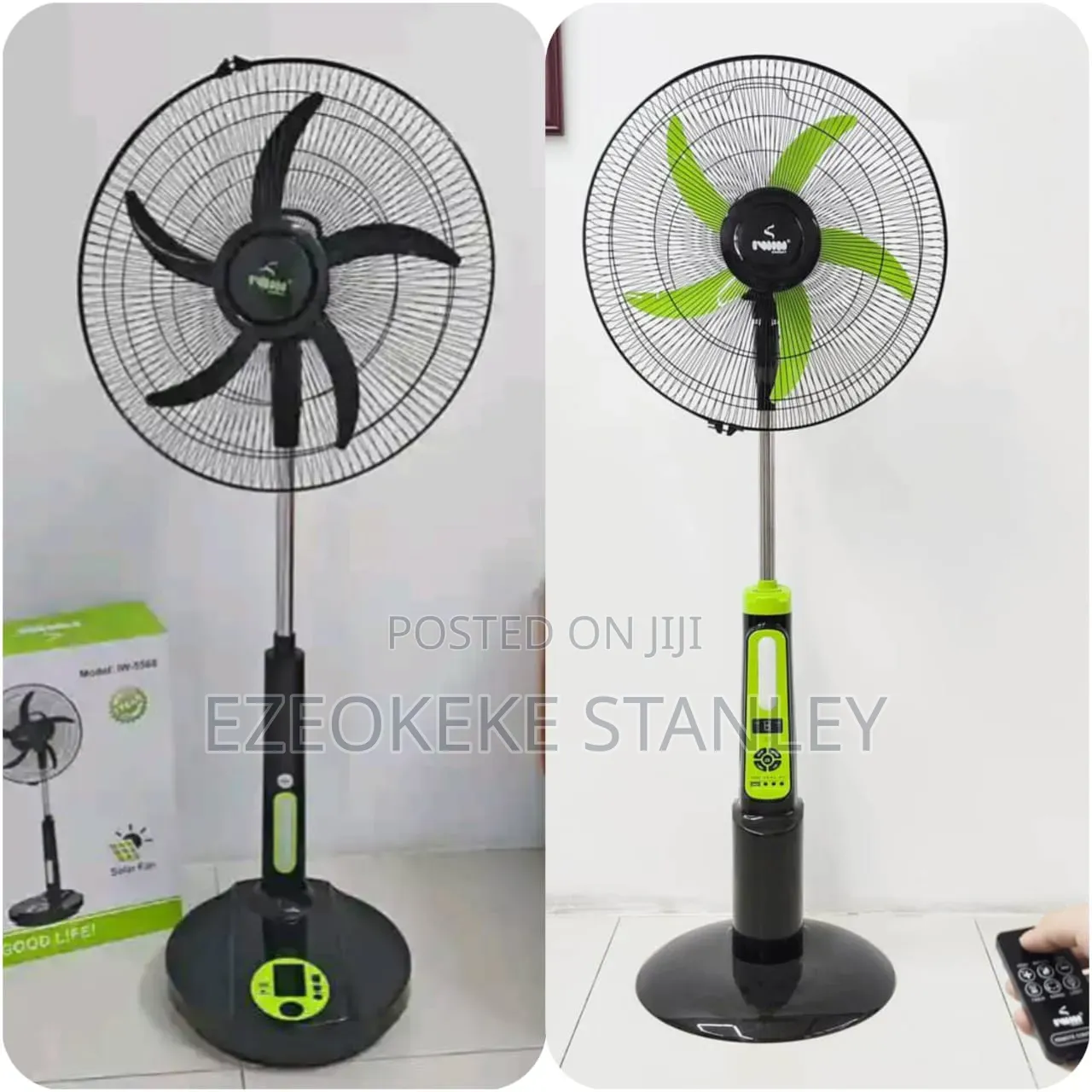 18inch Rechargeable Solar Fan Iwin