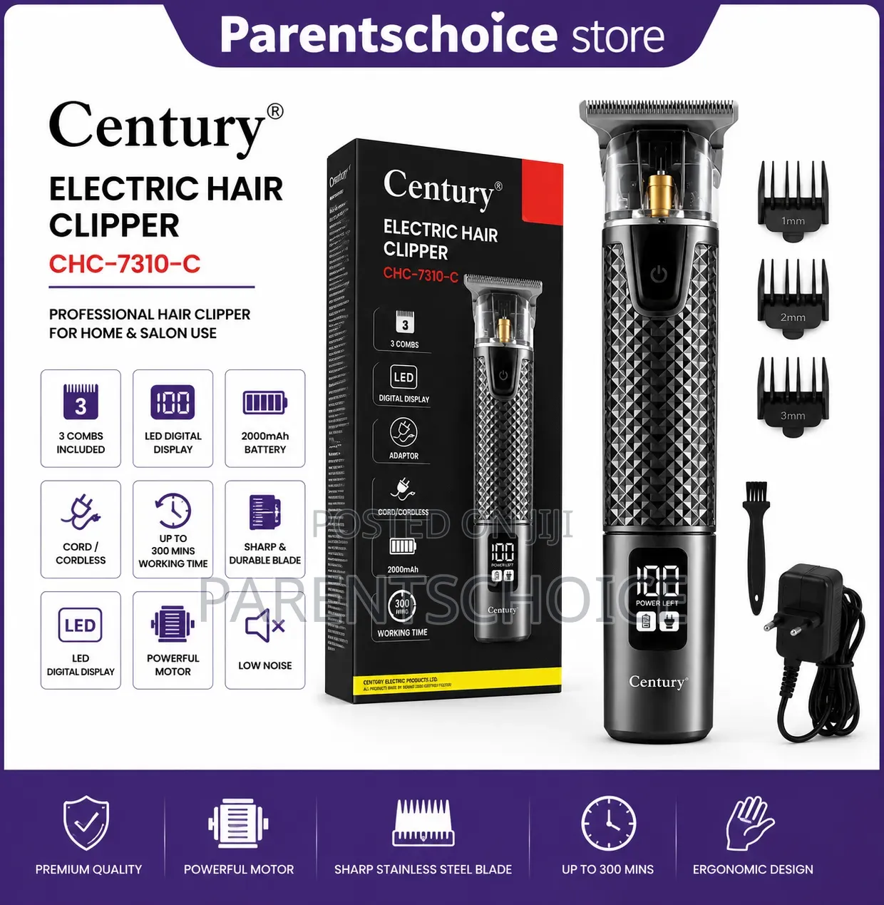 Century CHC-7310-C Rechargeable Hair Clipper