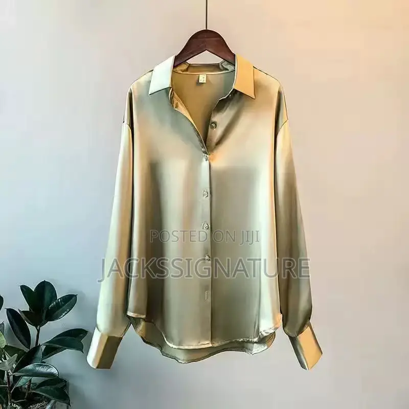 Satin Long-Sleeve Shirt