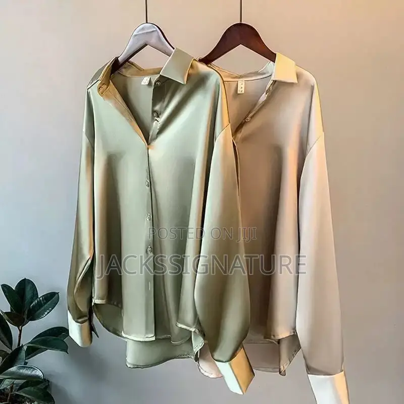 Satin Long-Sleeve Shirt