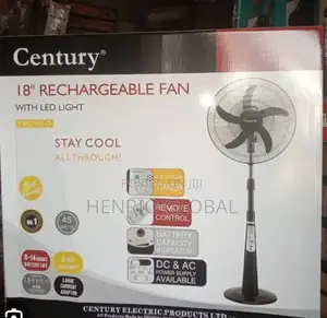 Century Rechargeable Standing Fan 18inches