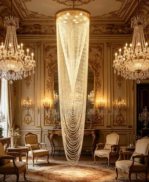 Luxury Crystal Light for Your High Place Like Staircase Open Void