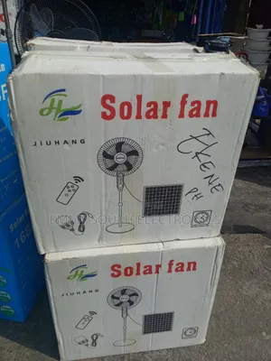 16" Remote Solar Rechargeable Fan With Panel