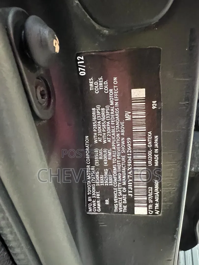 Lexus LX 570 AWD 2013 Black