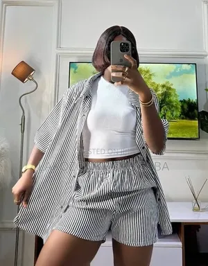 Women's Stripped 2 Piece Set