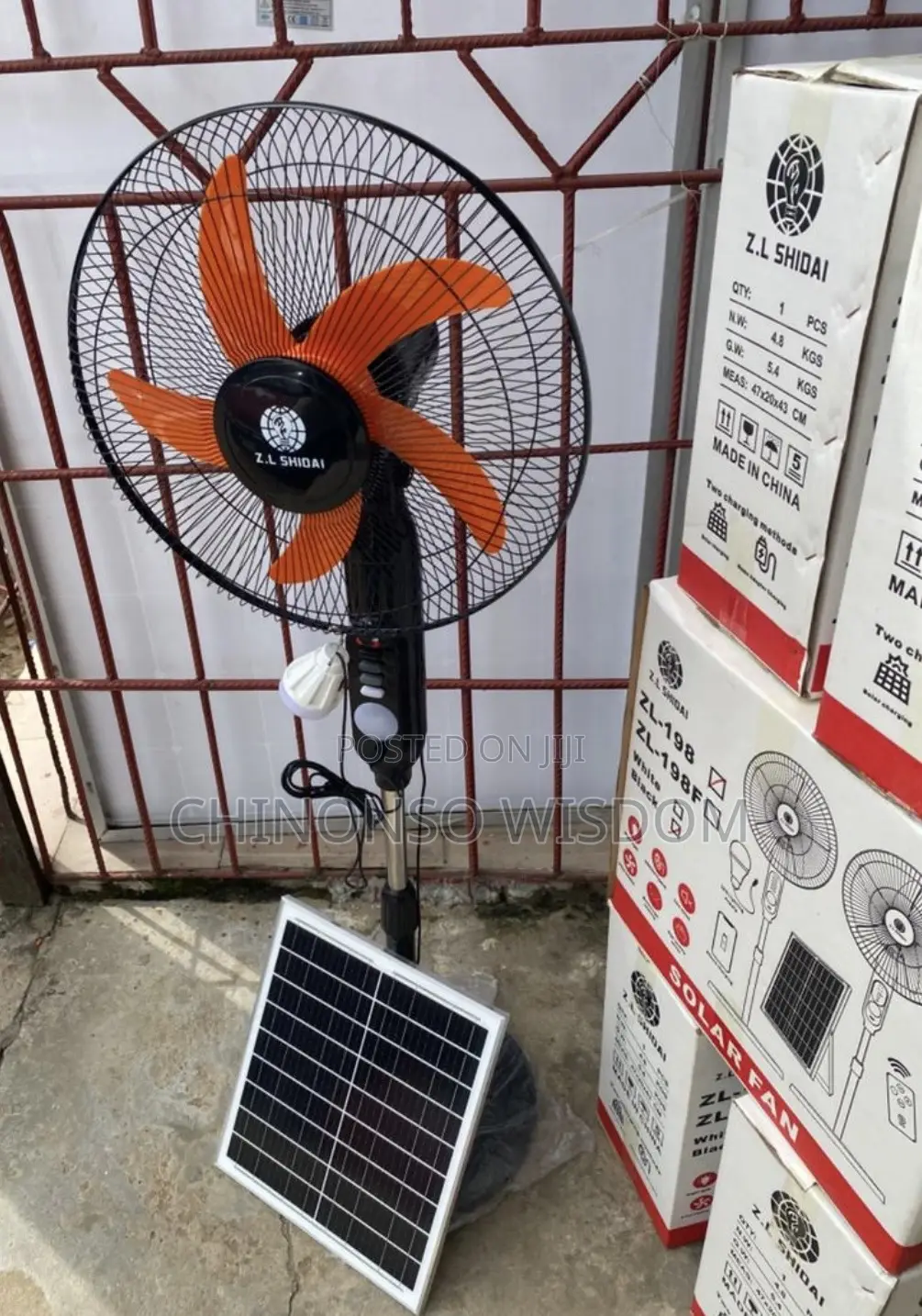 16 Inches Solar Fan