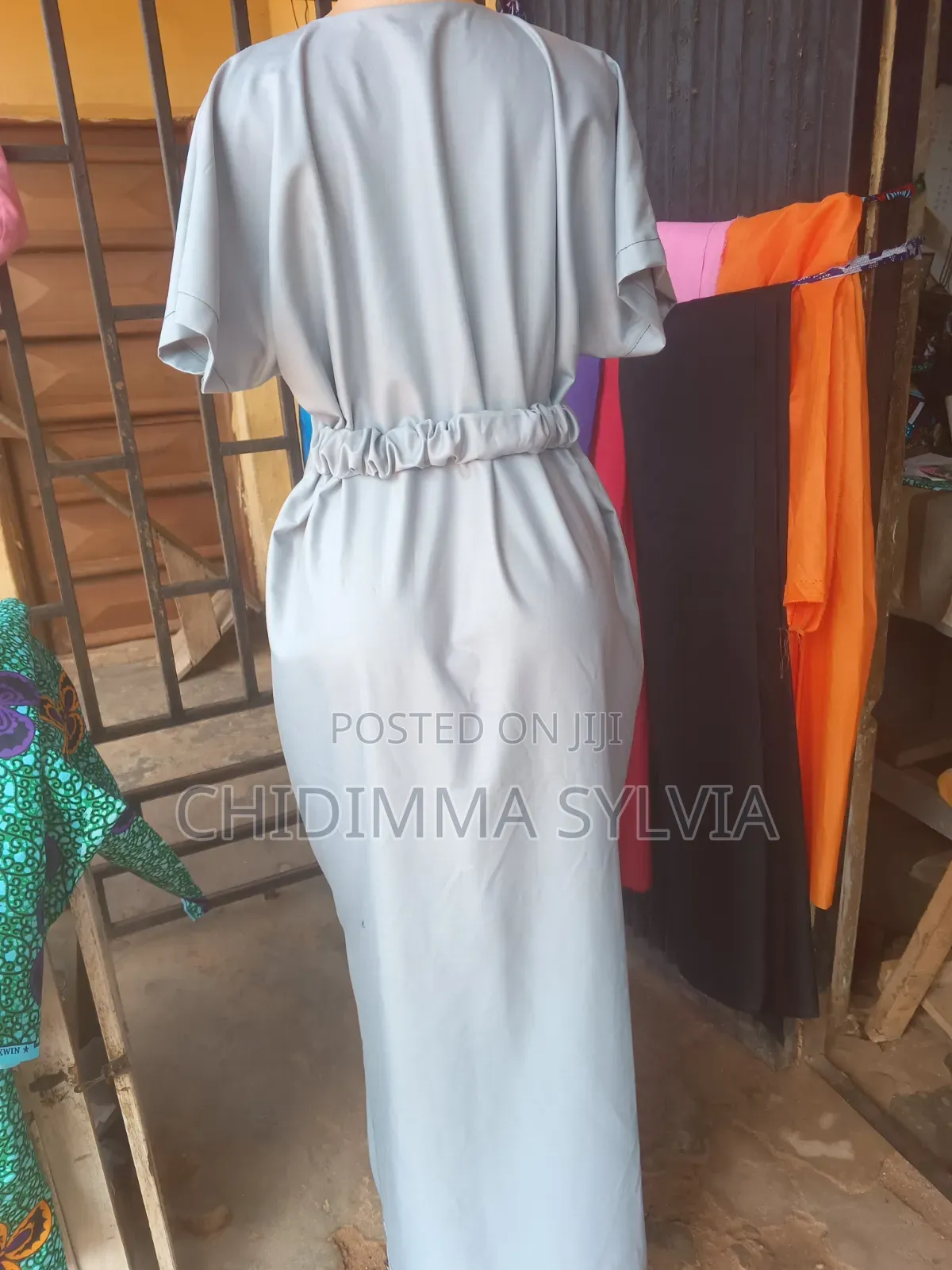 Long Gown With Back Belt