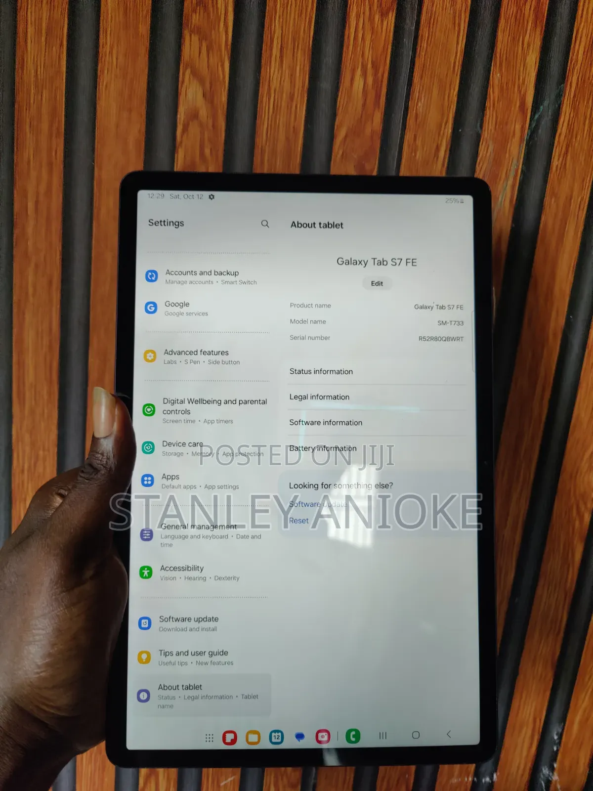 Samsung Galaxy Tab S7 FE 64 GB Black