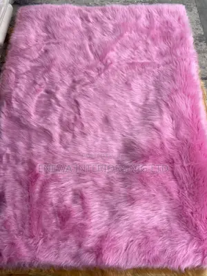 Pink Color Turkish Fur Rug
