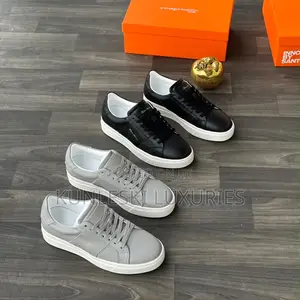 Original Santoni Calf Leather Sneakers