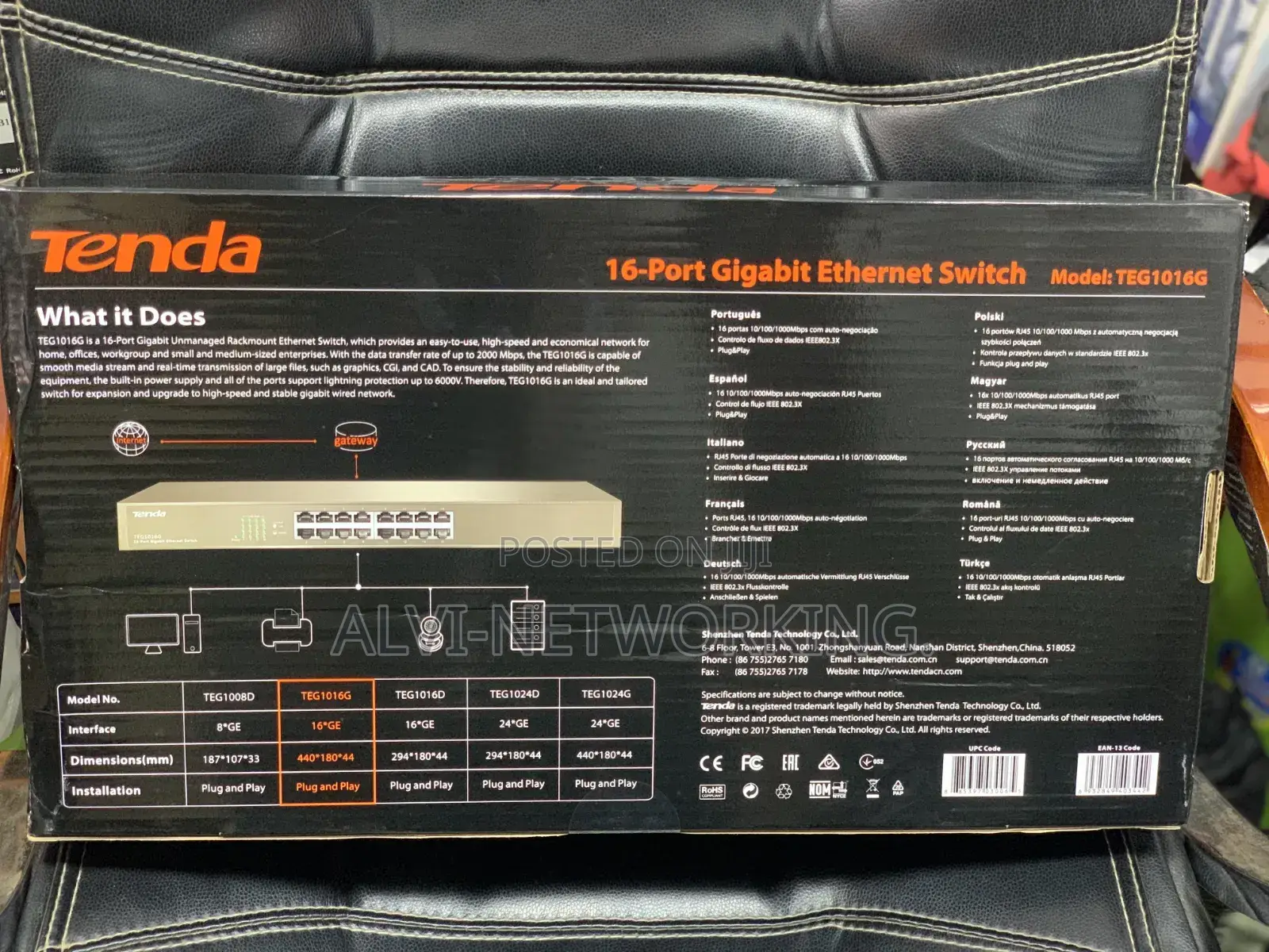 Tenda Port 16port Gigabit