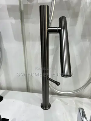 Basin Water Mixer Tap Long Gray