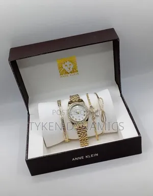 Female Wristwatch and 3 Bangle Set