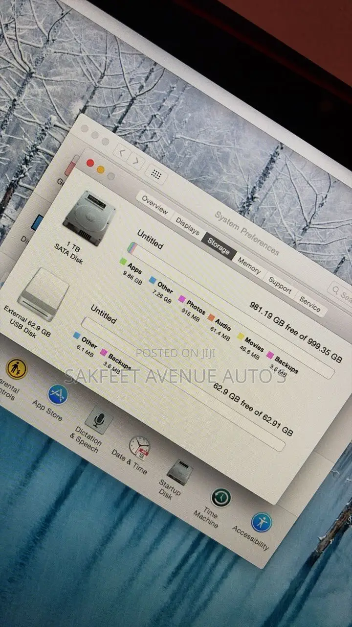 Desktop Computer Apple iMac 8GB Intel Core i5 HDD 1T